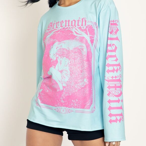 The Strength long sleeve oversized BFT Blackmilk top - Picture 1 of 9